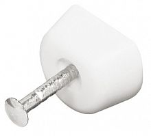 Shelf support, for knocking into side panel, plastic with steel pin
