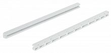 Guide rail for wire baskets with gliding edge, plastic