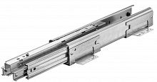 Pull-out cabinet runners, full extension, load-bearing capacity up to 120 kg, steel/plastic