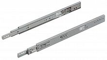 Drawer runners, load-bearing capacity up to 45 kg, steel, side mounting