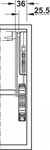 Lift-up front fitting, Häfele Free Up photo 6