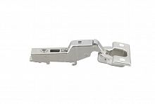 Concealed hinge, Häfele Metalla 540 SM 105°, half overlay, drilling pattern 45/9.5 mm, soft close, nickel plated