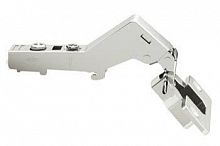 Concealed hinge, Häfele Metalla 310 SM 30°, angled full overlay for doors at +30°, drilling pattern 52/5.5 mm, with spring, without soft close, nickel plated