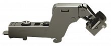 Concealed hinge, Häfele Metalla 310 A/SM 110°, inset, for narrow aluminium frame profiles 19–24 mm, soft close, black nickel