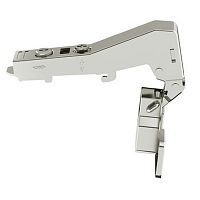 Concealed hinge, Häfele Metalla 310 SM 90°, for false fronts, drilling pattern 48/6 mm, soft close, nickel plated