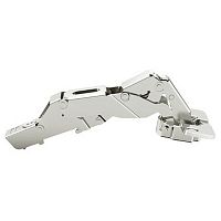Concealed hinge, Häfele Metalla 310 SM 155° (zero protrusion), full overlay, drilling pattern 48/6 mm, with spring, without soft close, nickel plated