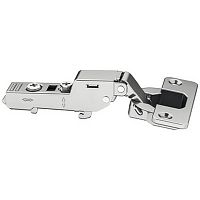 Concealed hinge, Häfele Metalla 310 SM 110°, half overlay, drilling pattern 48/6 mm, soft close, nickel plated