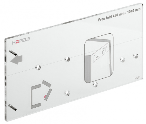 Drilling template, Häfele Free Fold
