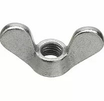 Wing nut, steel, zinc plated