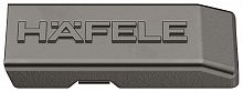 Cover cap with Häfele logo, for Metalla 110 A/SM and 310 A/SM inset and half overlay hinges, black nickel