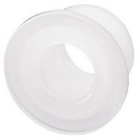 Inset cup, plastic, e.g. for mounting handles on glass doors