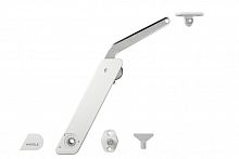 Stay flap fitting, Häfele Free Flap H 1.5 A SM, metal supporting arm, 1-piece set
