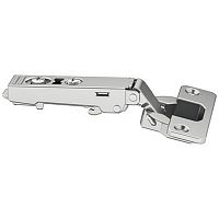 Concealed hinge, Häfele Metalla 110 SM 105°, full overlay, drilling pattern 48/6 mm, soft close, nickel plated