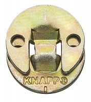 Knapp hook-in connector, steel, zero clearance