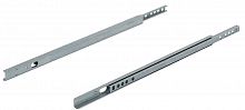 Ball bearing runners, single extension, two-way travel, load-bearing capacity up to 25 kg, steel, side mounting, groove-mounted