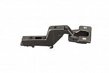 Concealed hinge, Häfele Metalla 540 SM 105°, inset, drilling pattern 45/9.5 mm, soft close, black nickel