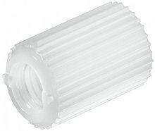 Sleeve, continuous internal thread, plastic (polyamide), knurled
