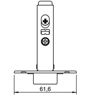 Петля мебельная M110SM 105°, накладная 48/6мм угол открывания 105° с плавным закрыванием, никелированная фото 3 Петля мебельная M110SM 105°, накладная 48/6мм угол открывания 105° с плавным закрыванием, никелированная фото 3